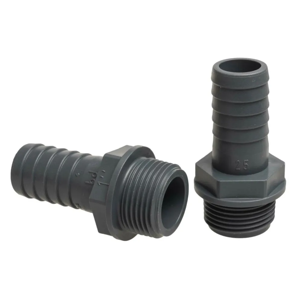 DWS PVC slangtule buitendraad 1 inch x 25 mm