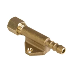 DWS Rechte knelkoppeling 8 mm x slangpilaar op plaat