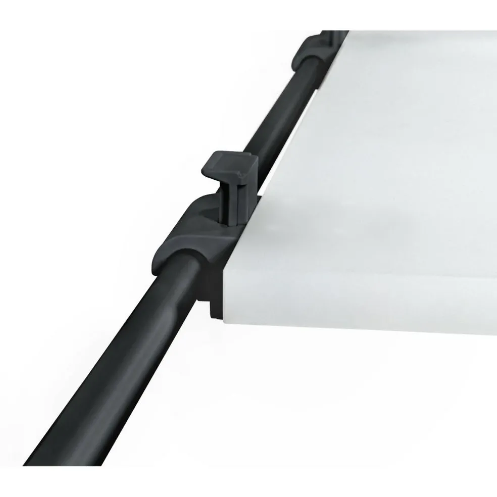 DWS Tafelblad ophangrail zwart