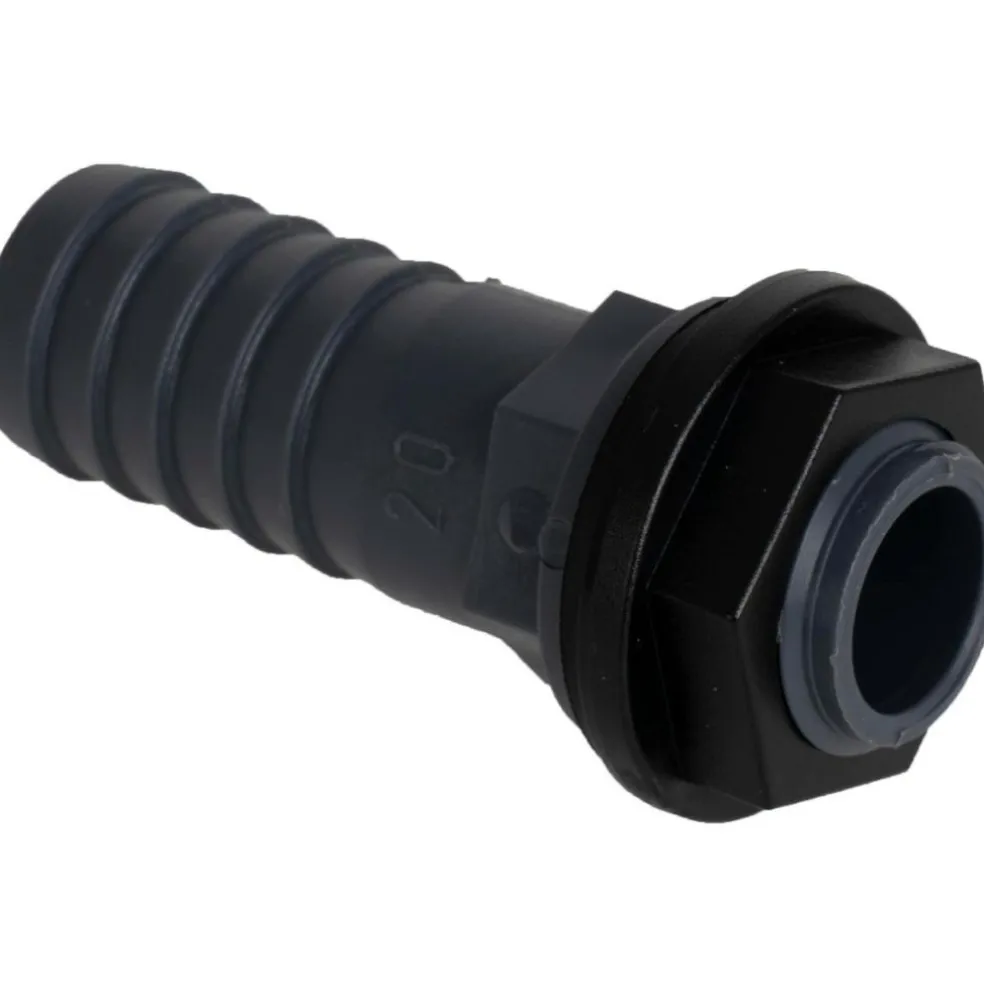 DWS tankdoorvoer recht 20 mm 1/2"