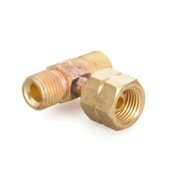 DWS T-stuk 1/4 links messing