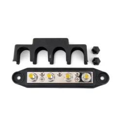 DWS Verdeelstrip met afdekkap 4 punts zwart