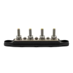 DWS Verdeelstrip met afdekkap 4 punts zwart