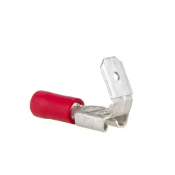 DWS Vlakstekkerhuls 6,3 mm met extra tab rood per 10 stuks