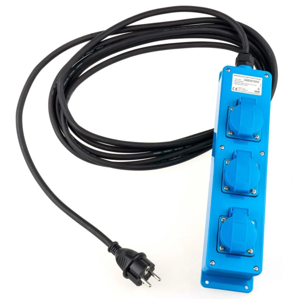 DWS 3-voudige stekkerdoos 5 meter