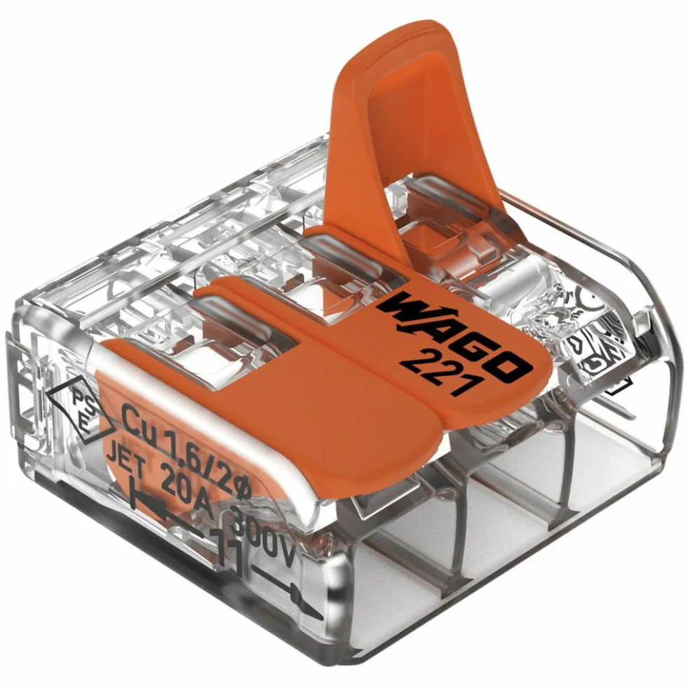 DWS Wago Compact 3-voudige lasklem 0,14 - 4 mm² per 5 stuks