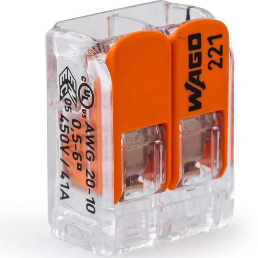 DWS Wago Compact 2-voudige lasklem 0,5 - 6 mm² per 5 stuks