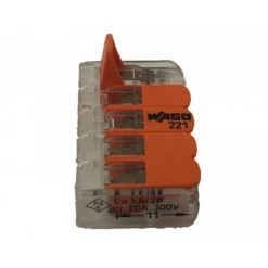 DWS Wago Compact 5-voudige lasklem 0,14 - 4 mm²  per 5 stuks