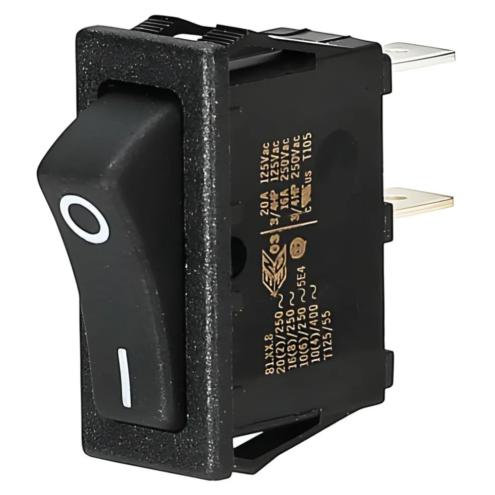 DWS Wipschakelaar 0-1 16A zwart