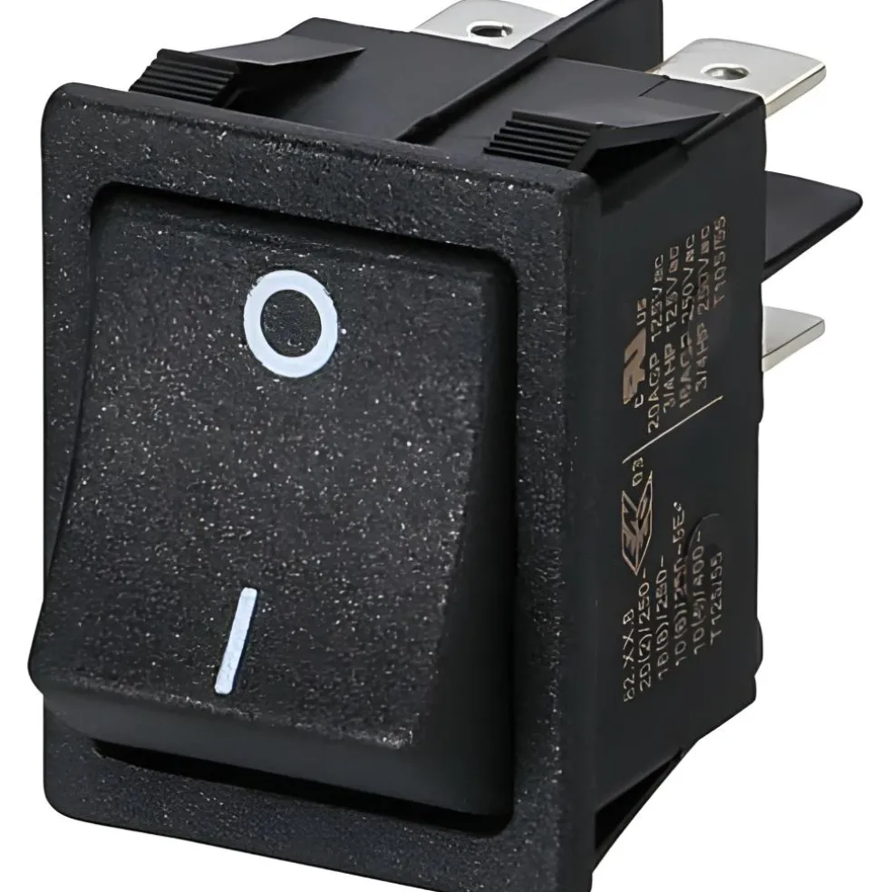 DWS Wipschakelaar 16A 30 x 22 mm zwart