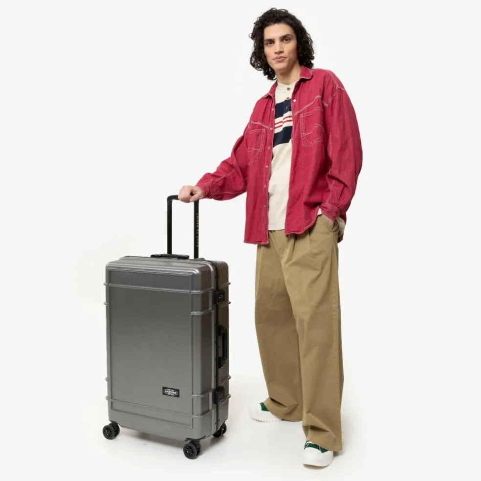 Eastpak Resist'r L koffer brushed metal