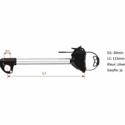 Enduro SD260 FG2 Flexibele framehouder kort black