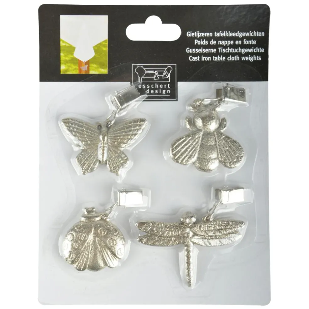 Esschert Design Gietijzer tafelkleedgewichten assorti