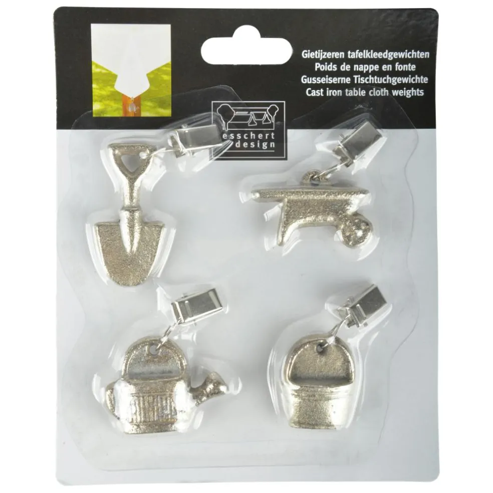 Esschert Design Gietijzer tafelkleedgewichten assorti