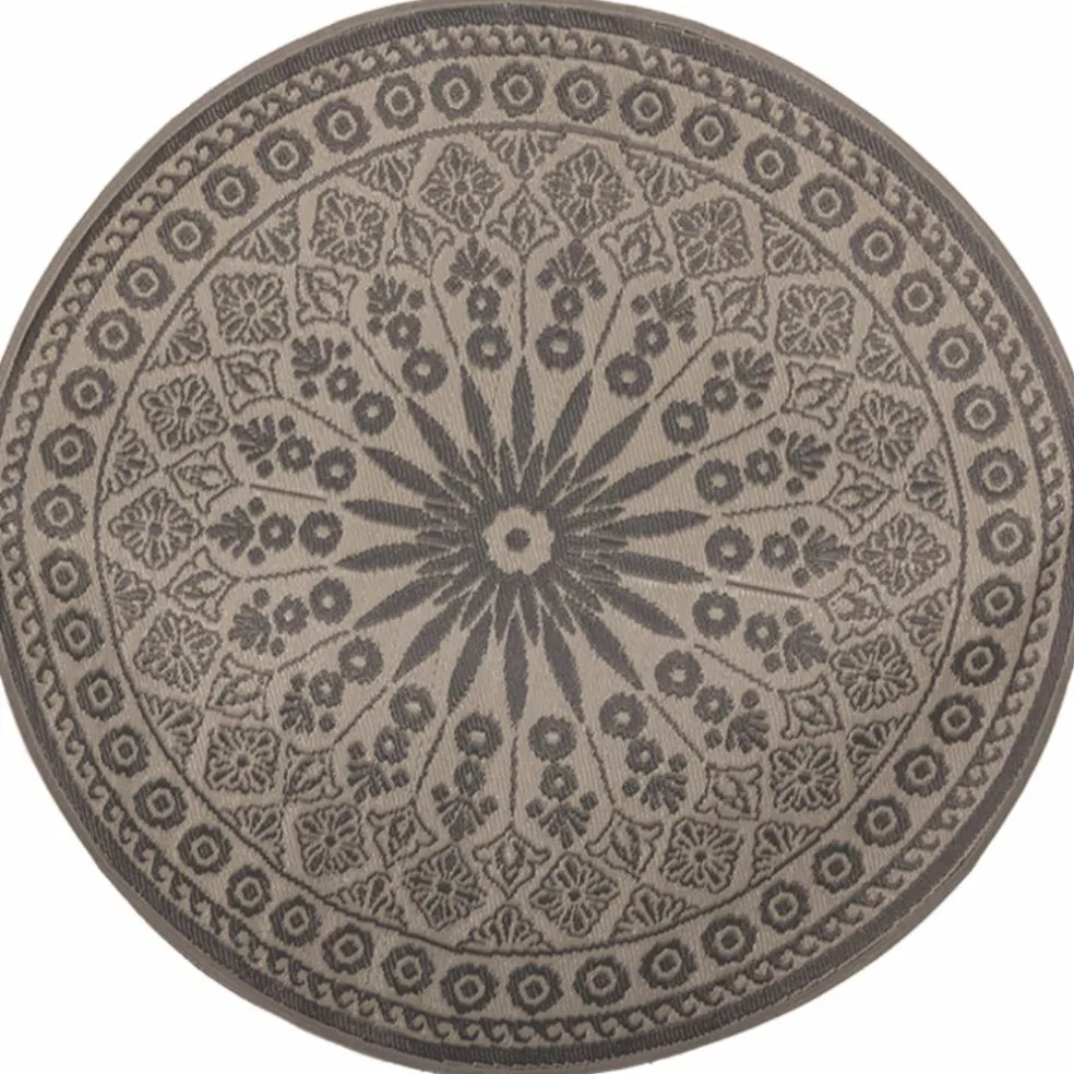 Esschert Design Rond buitenkleed ø 166 cm grey