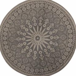 Esschert Design  Rond buitenkleed ø 166 cm grey