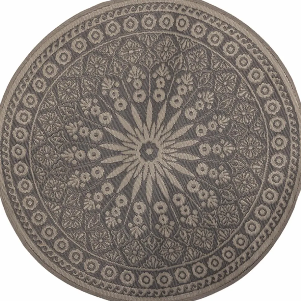 Esschert Design Rond buitenkleed ø 166 cm grey