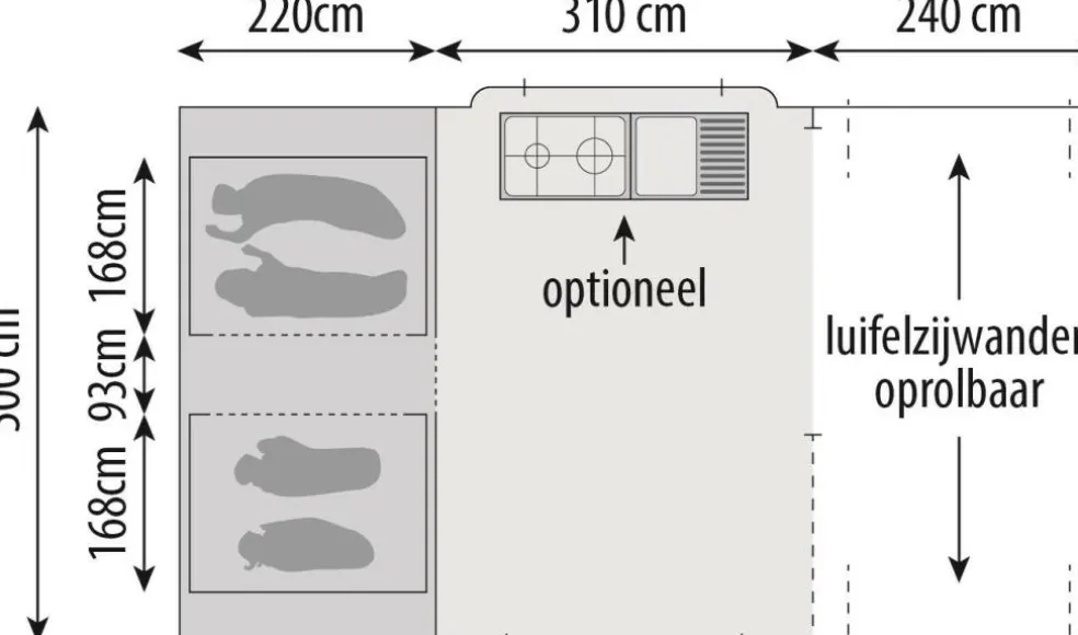 Europa Camper Sunrider XL EPS Deluxe vouwwagen