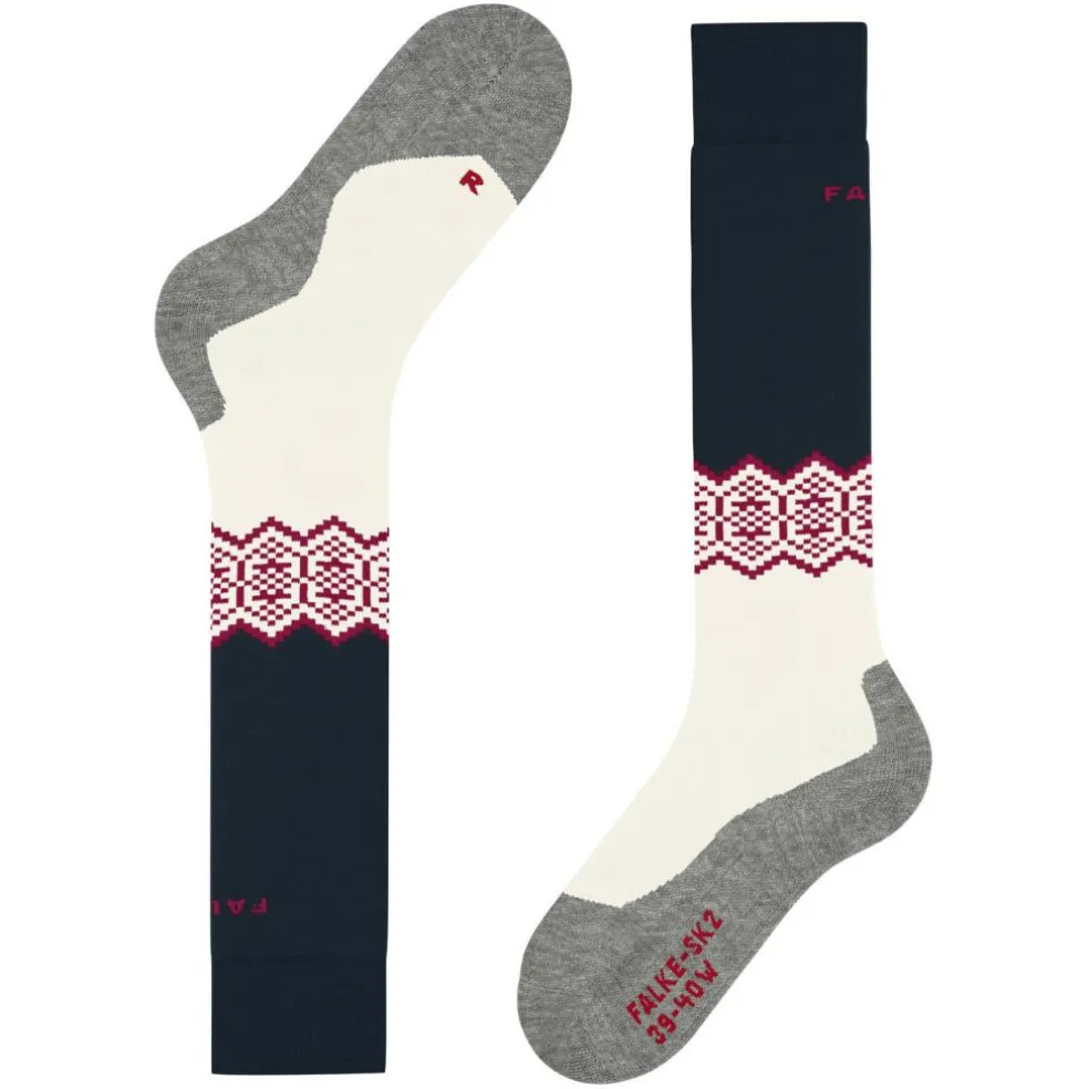 Falke SK2 Intermediate skisokken dames off-white
