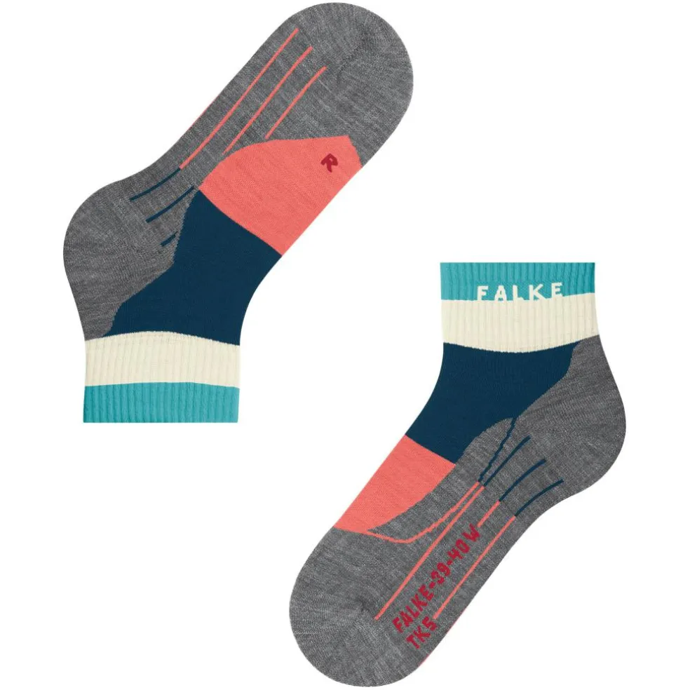 Falke TK5 Wander Short wandelsokken dames blue pond