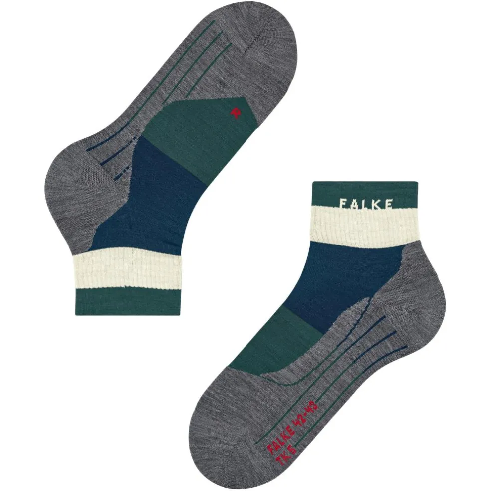 Falke TK5 Wander Short wandelsokken heren peacock