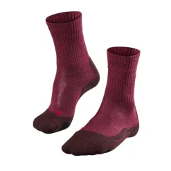 Falke TK2 Wool wandelsokken dames burgundy