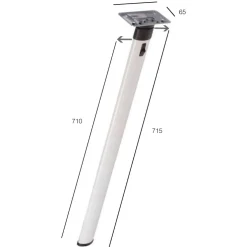 Fawo Klaptafelpoot met bovenknik lichtgrijs