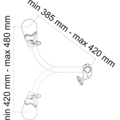 Fiamma Bike-Block Pro S 3 fietsklem aluminium