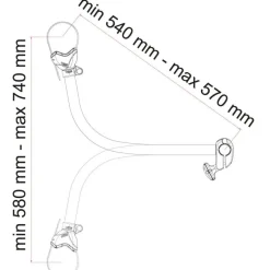 Fiamma Bike-Block Pro S 4 fietsklem deep black