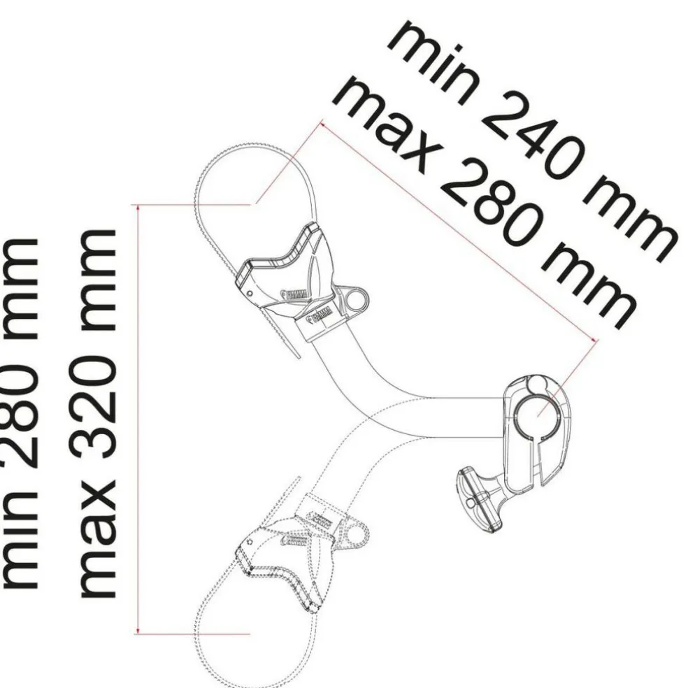 Fiamma Bike-Block Pro S 2 fietsklem aluminium