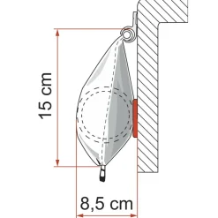Fiamma CaravanStore 225 zakluifel - Royal Grey