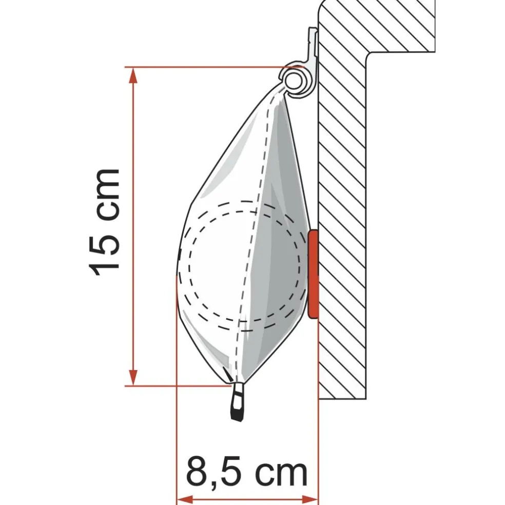 Fiamma CaravanStore 225 zakluifel - Royal Grey