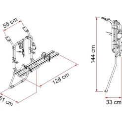Fiamma Carry Bike Renault Trafic D fietsendrager black