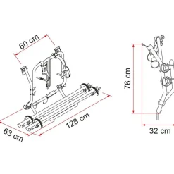 Fiamma Carry Bike Volkswagen T2 fietsendrager black