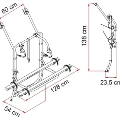 Fiamma Carry Bike Volkswagen T4 fietsendrager black