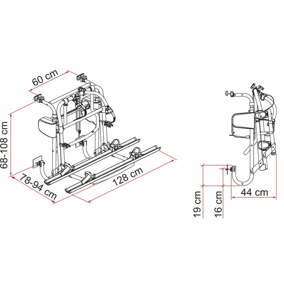 Fiamma Carry-Bike Motor Lift 77 fietsendrager