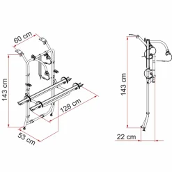 Fiamma Carry-Bike Vivaro Trafic Talento fietsendrager