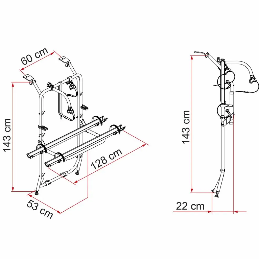 Fiamma Carry-Bike Vivaro Trafic Talento fietsendrager