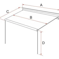 Fiamma F35 Pro 220 cassetteluifel deep black - Royal Grey