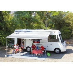 Fiamma F45 S 450 cassetteluifel polar white - Royal Grey