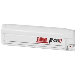 Fiamma F45 S 400 cassetteluifel polar white - Royal Grey
