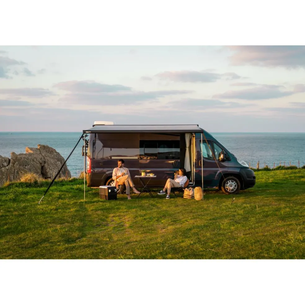 Fiamma F80s 450 cassetteluifel deep black - Royal Grey V25