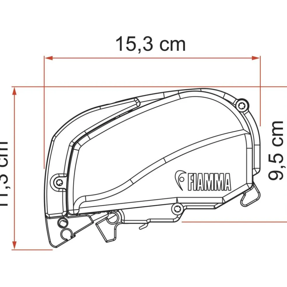 Fiamma F80s Ducato 320 cassetteluifel deep black - royal grey