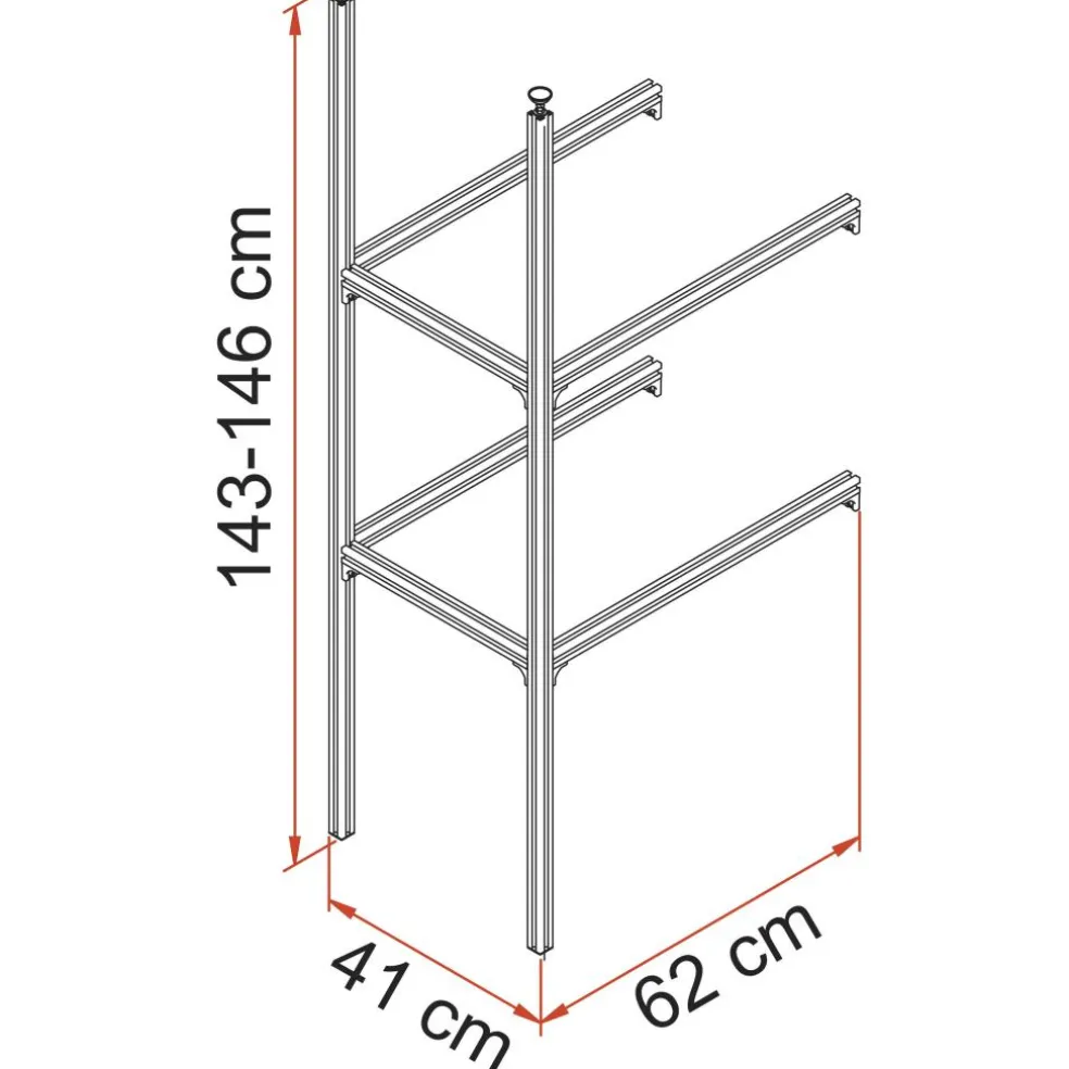 Fiamma Garage System Upgrade opbergsysteem