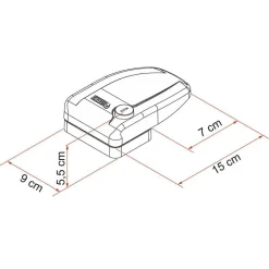 Fiamma Safe Door veiligheidsslot zwart 3 stuks