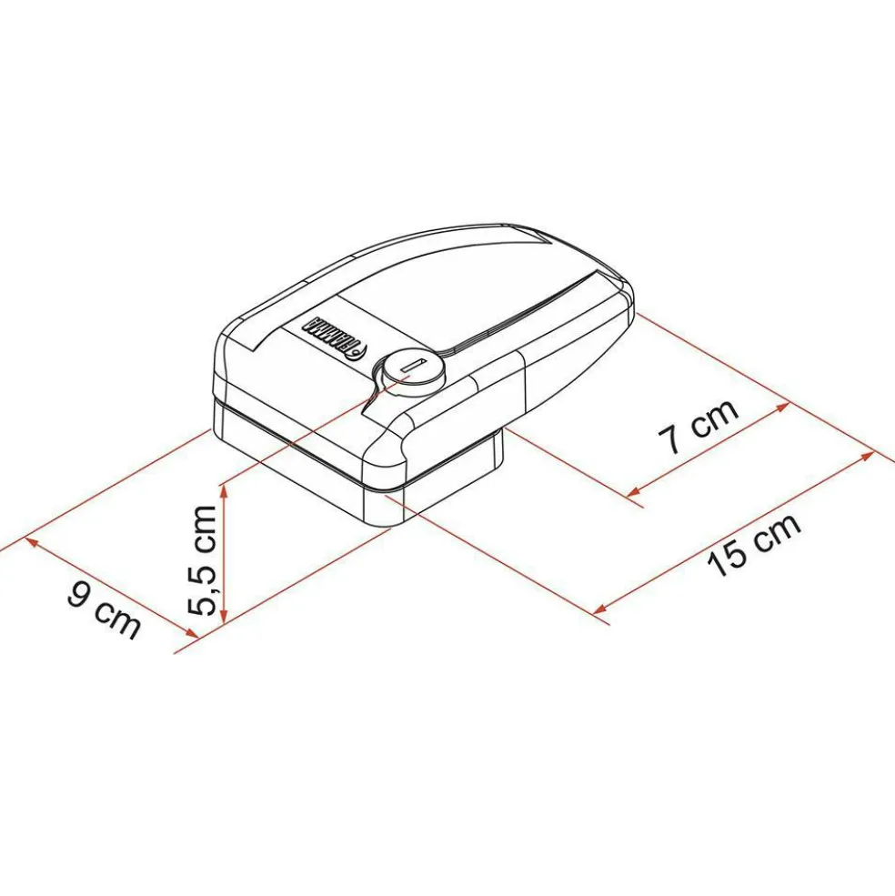 Fiamma Safe Door veiligheidsslot grijs