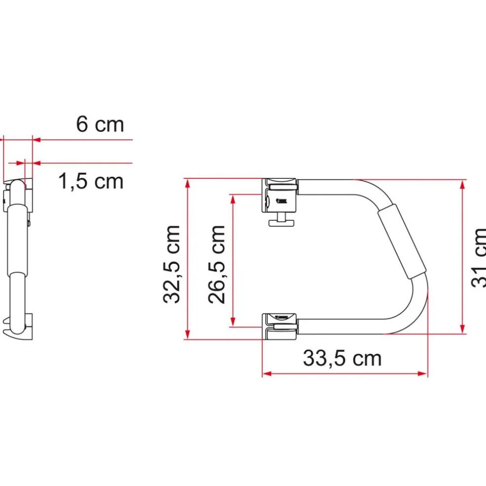 Fiamma Security veiligheidsbeugel 31 cm