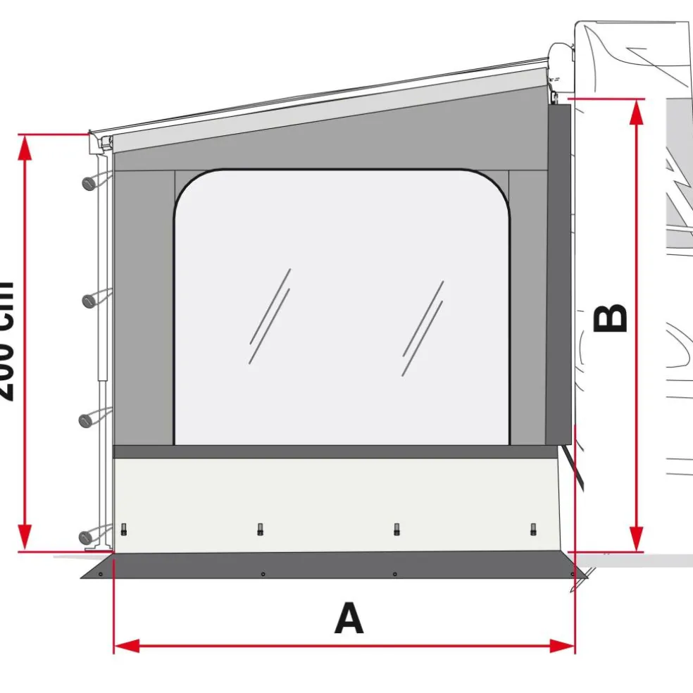 Fiamma Side W Pro F65 F80 Ducato zijwand