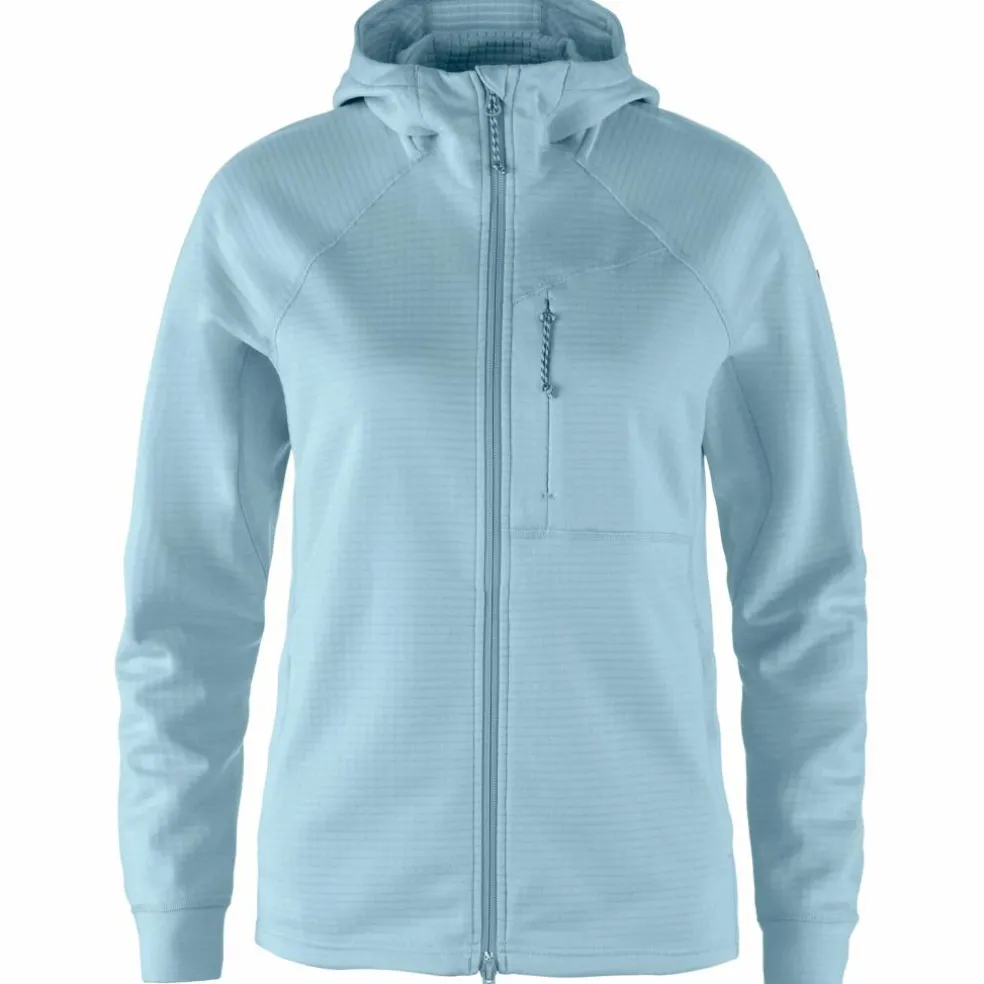Fjällräven Abisko Grid fleece vest dames breeze blue