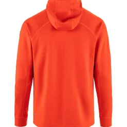 Fjällräven Abisko Grid Hoodie fleece vest heren flame orange